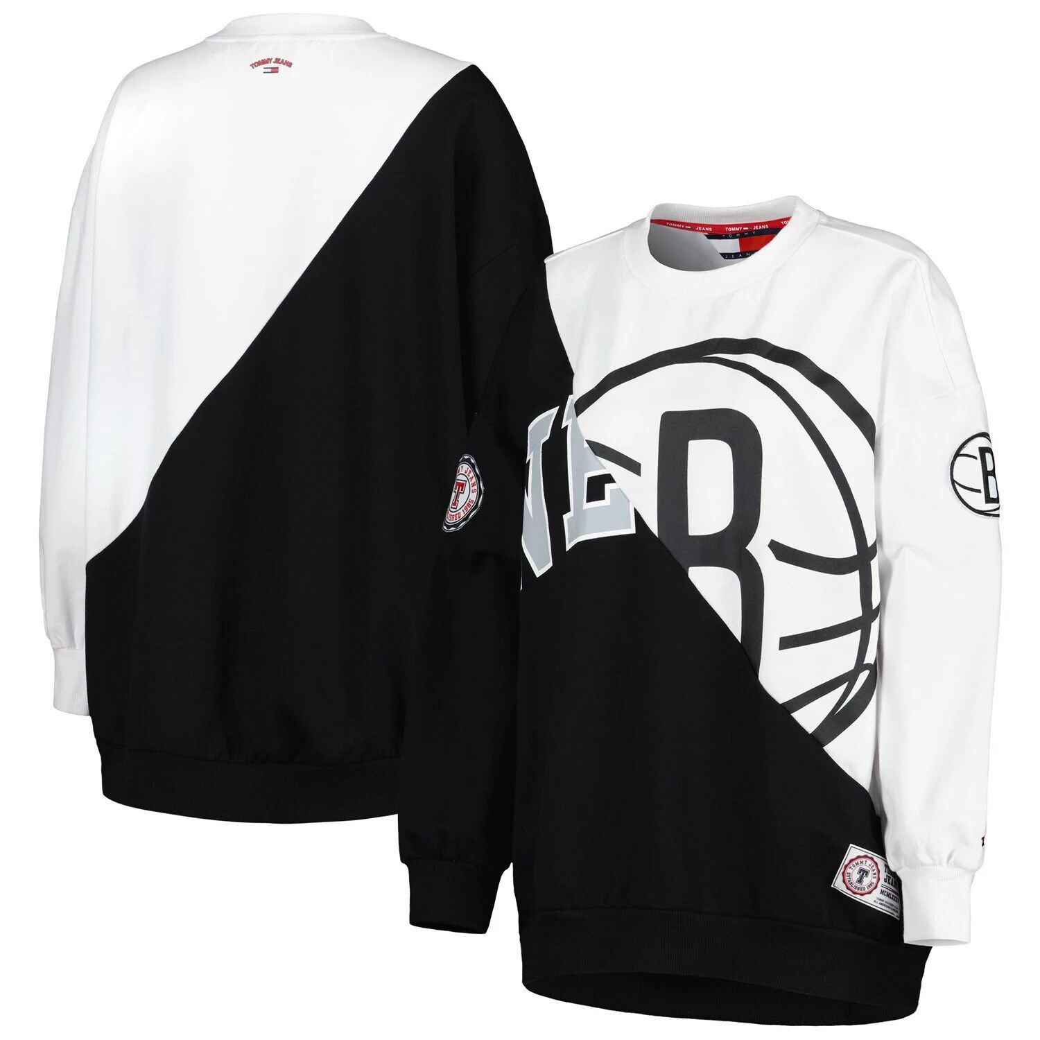 

Женский черный/белый пуловер Tommy Jeans Brooklyn Nets Ariel