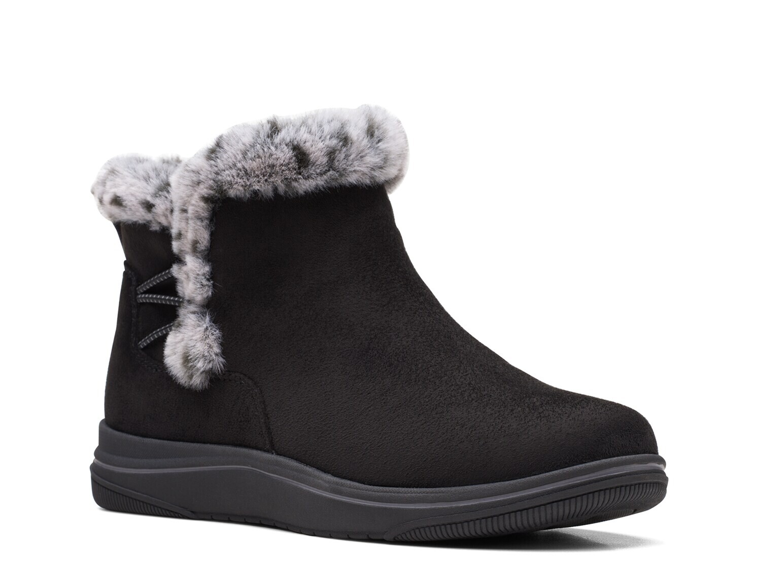 

Меховые ботильоны Breeze Clarks, черный