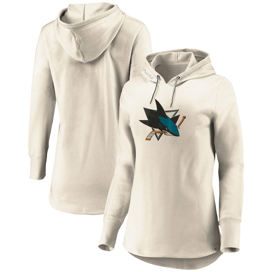 

Пуловер с капюшоном Fanatics Branded San Jose Sharks, серый