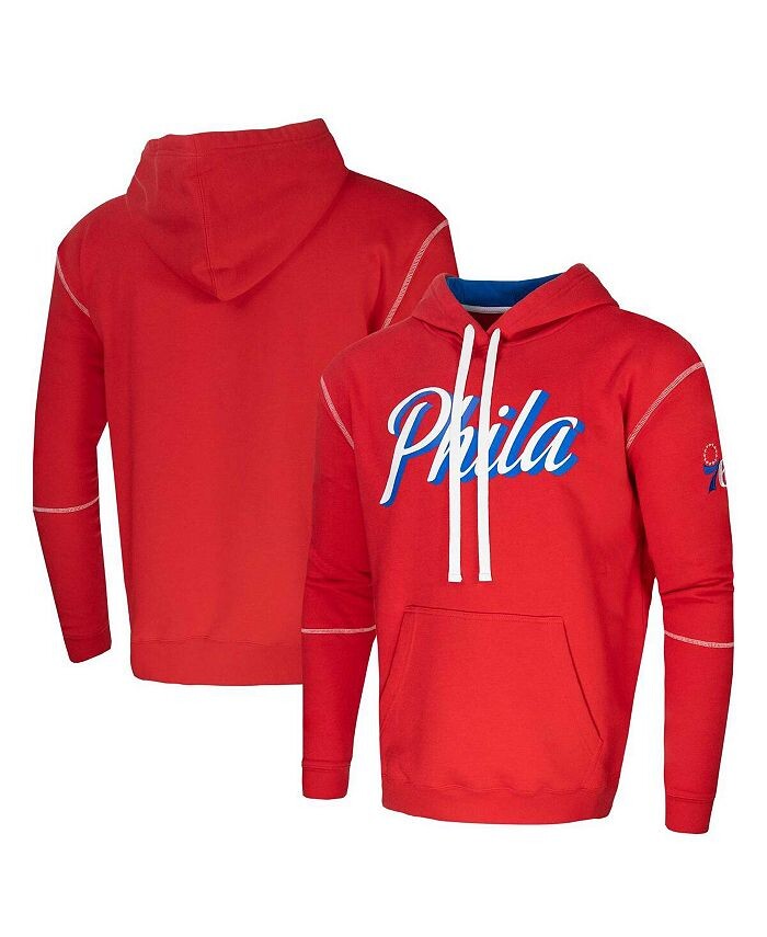 

Мужской и женский красный пуловер с капюшоном Philadelphia 76ers Monument Stadium Essentials, красный