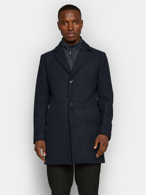 Шерстяное пальто обычного кроя Matinique, синий шерстяное пальто обычного кроя part two серый