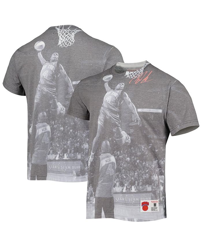 

Мужская футболка Nate Robinson Heather Grey New York Knicks выше The Rim Mitchell & Ness, серый