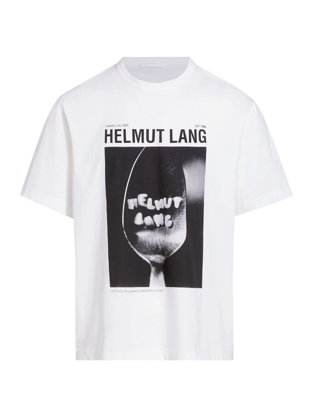

Фото 1 Футболка с круглым вырезом Helmut Lang, белый