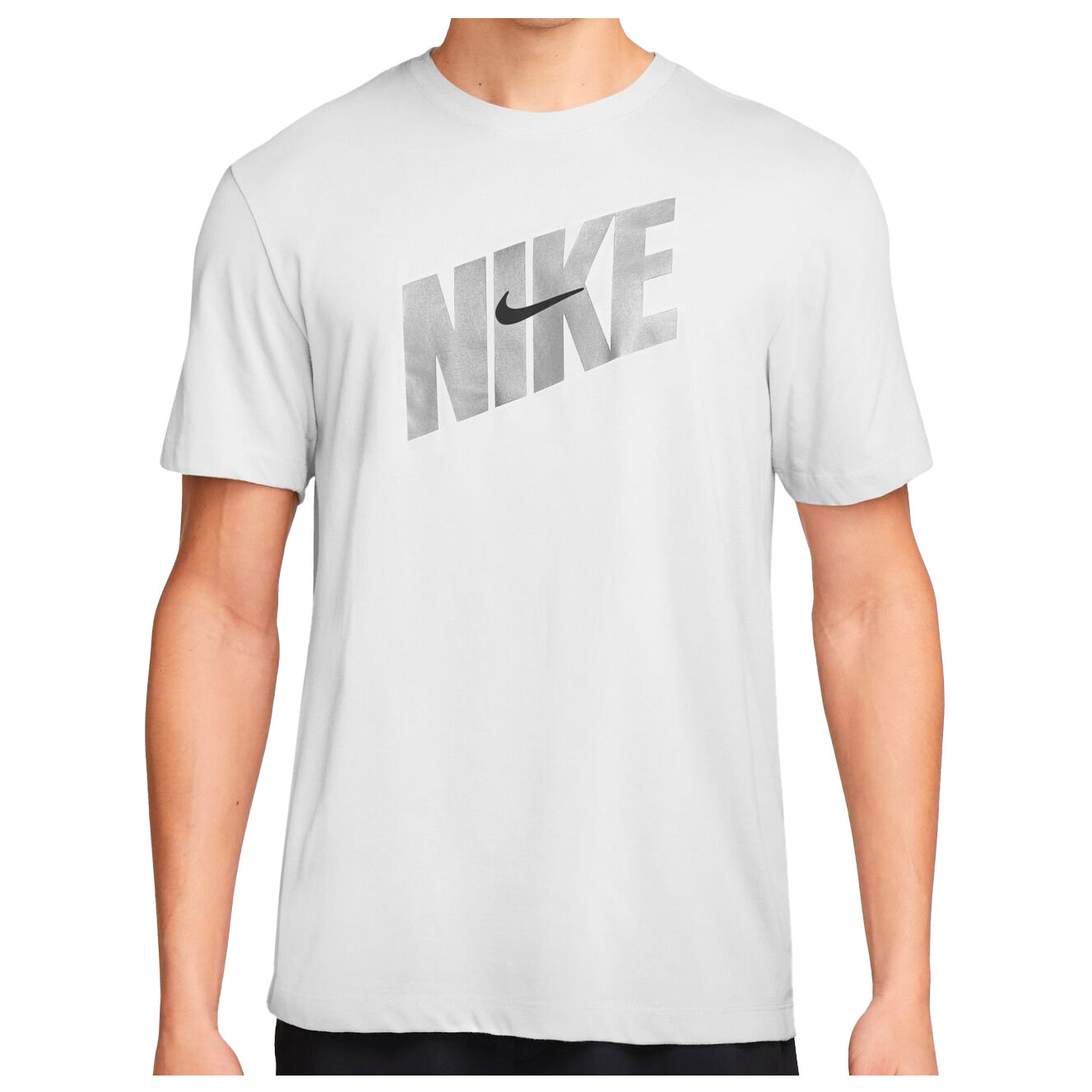 

Функциональная рубашка Nike Dri FIT Fitness Cotton T Shirt, белый