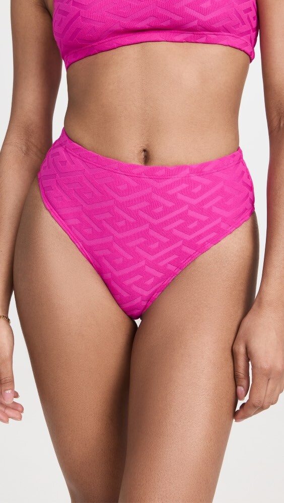 

Низ бикини Versace Swim Slip Monogram Sponge + Patch, розовый