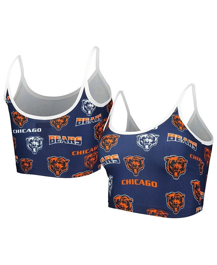 

Женский темно-синий вязаный бюстгальтер без косточек Chicago Bears Breakthrough Concepts Sport, синий