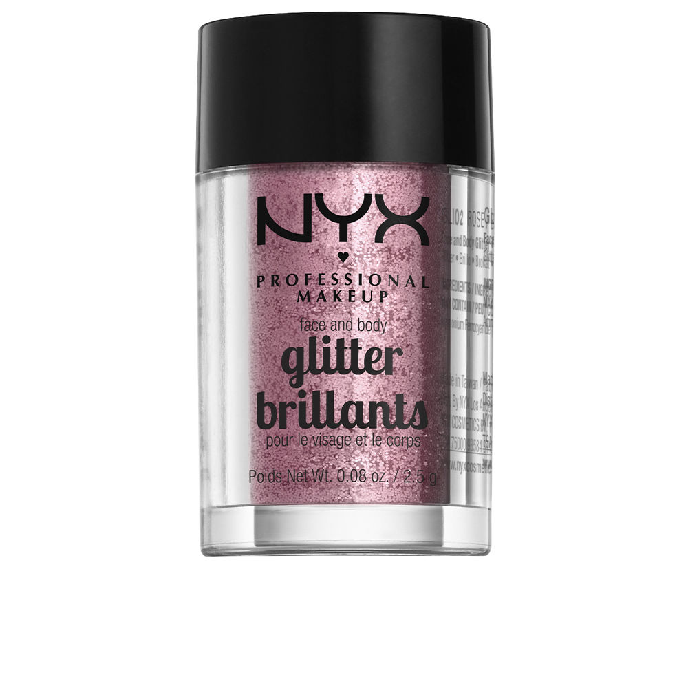 Тени для век Glitter brillants face and body Nyx professional make up, 2,5 г, rose