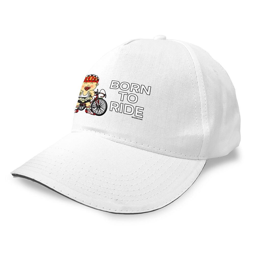 

Бейсболка Kruskis Born To Ride, белый