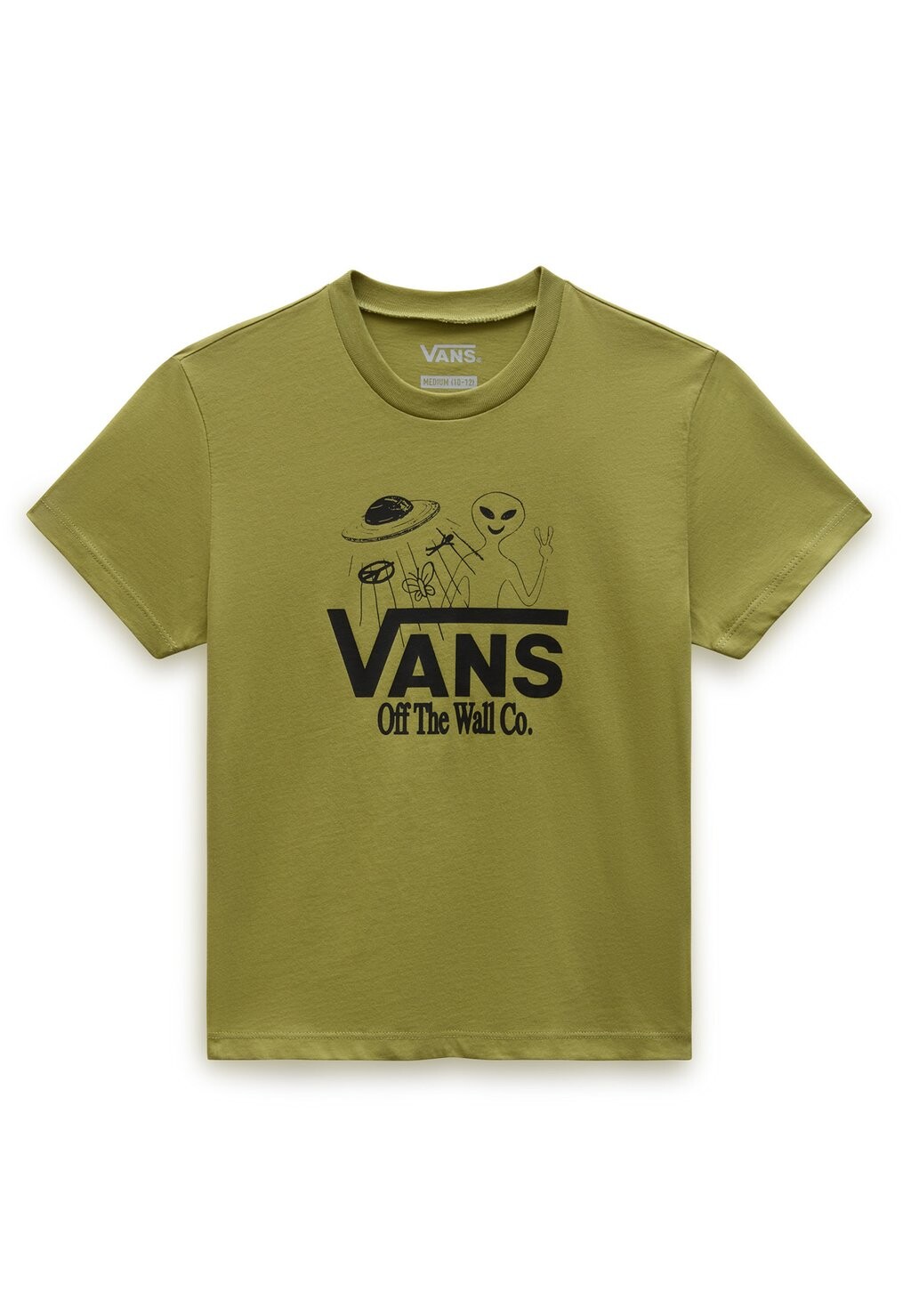 

Футболка с принтом Find Peace Out The The Crew Vans, цвет green olive