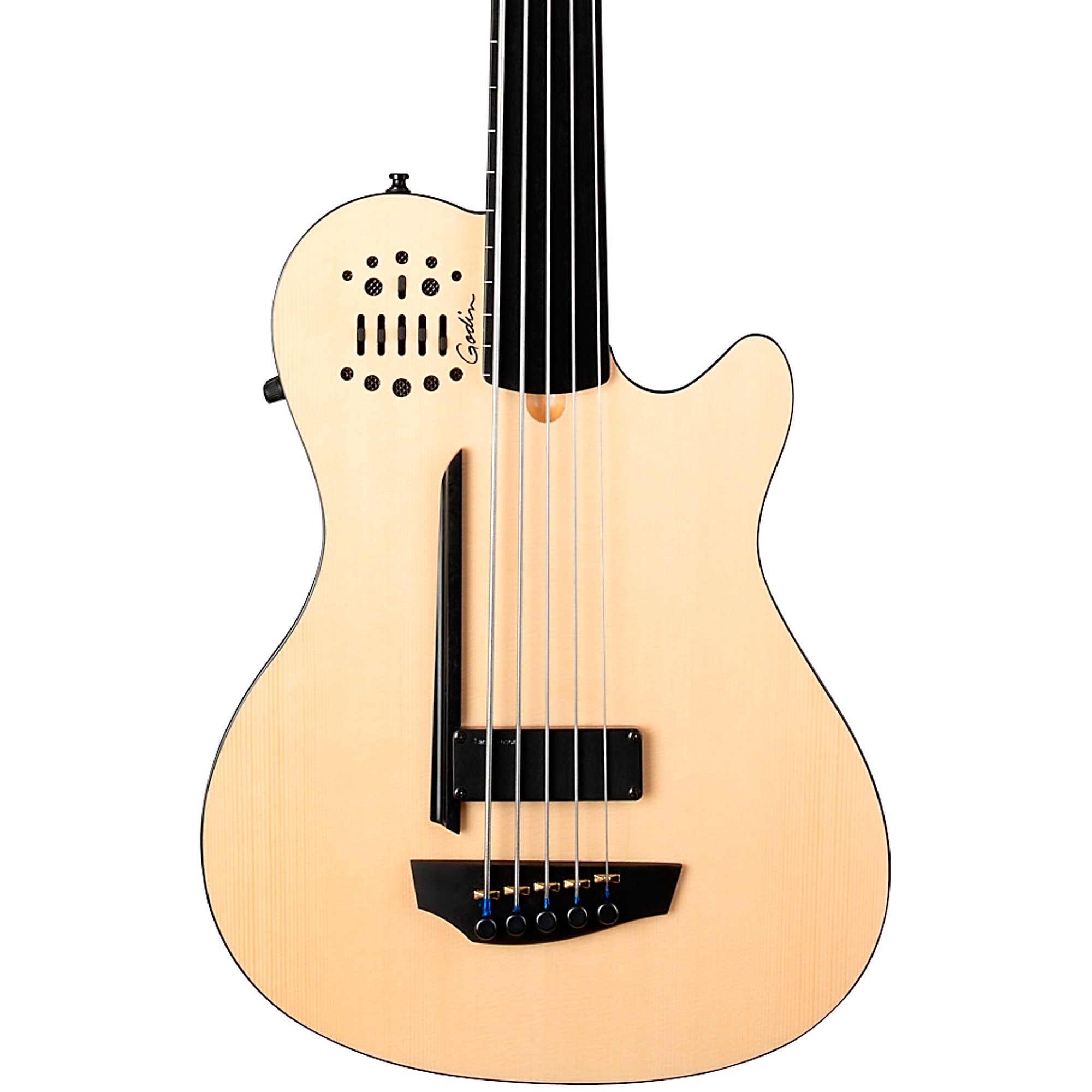 Godin A5 Ultra 5-струнная безладовая акустически-электрическая бас-гитара Natural