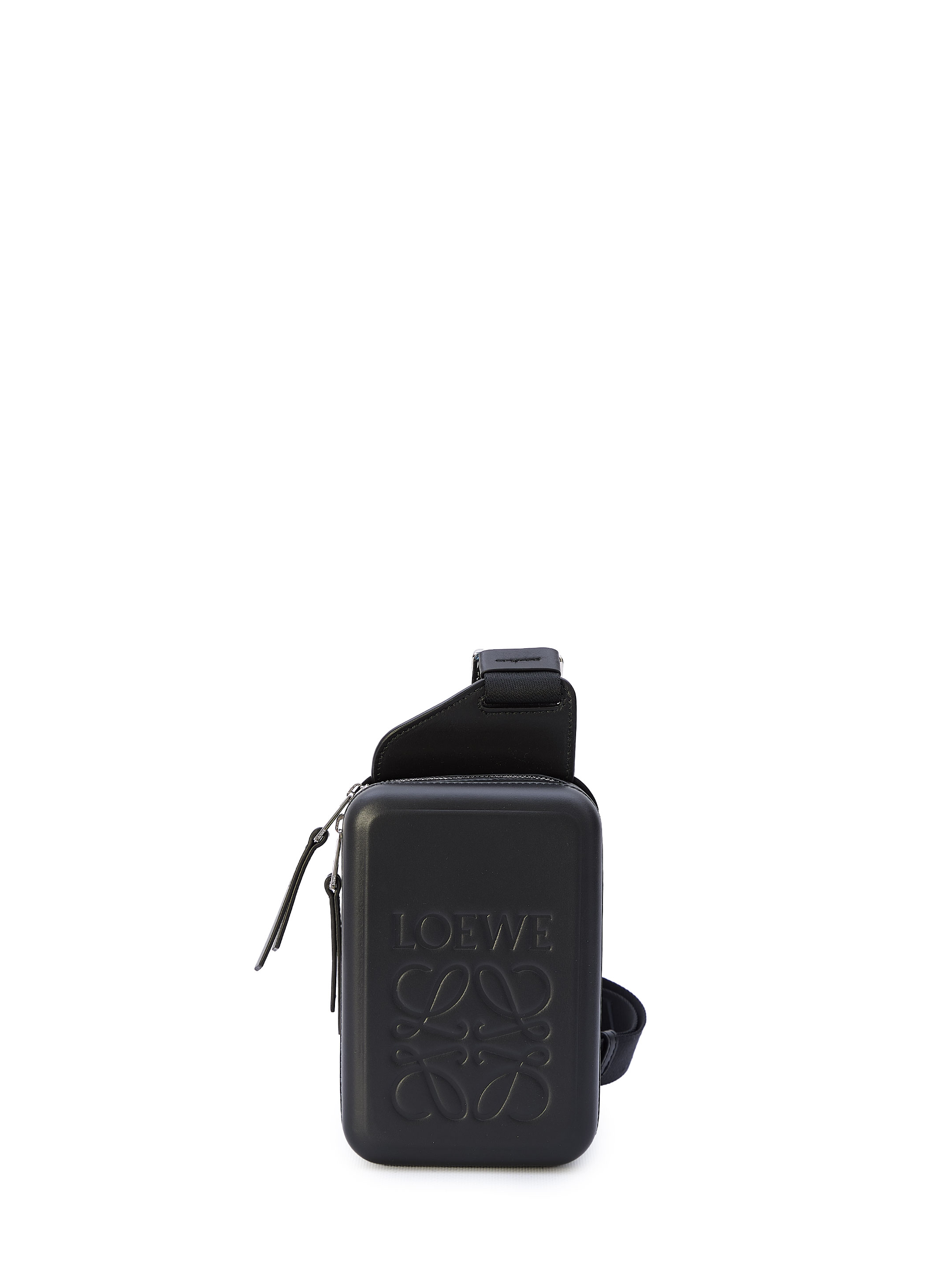 Сумка Loewe Molded Sling, черный уличная рекурсивная сумка слинг с бантом сумка регулируемый плечевой ремень