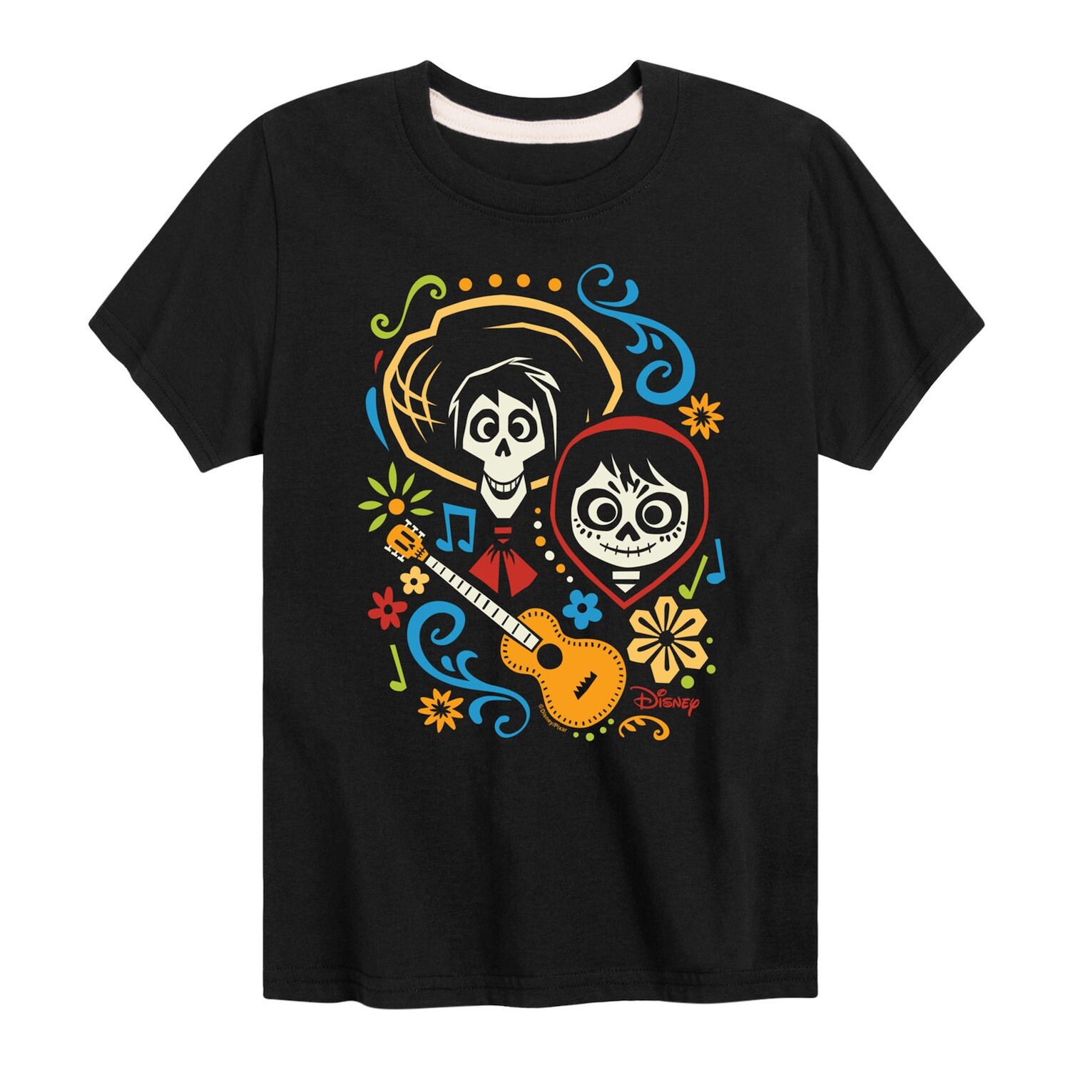 

Футболка с рисунком Гектора и Мигеля Disney/Pixar Coco Boys 8–20 Licensed Character, черный