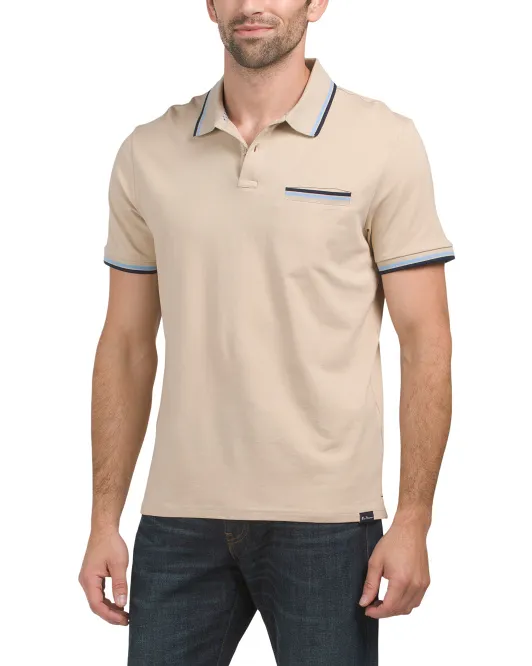 

Поло с прорезными карманами Ben Sherman, белый