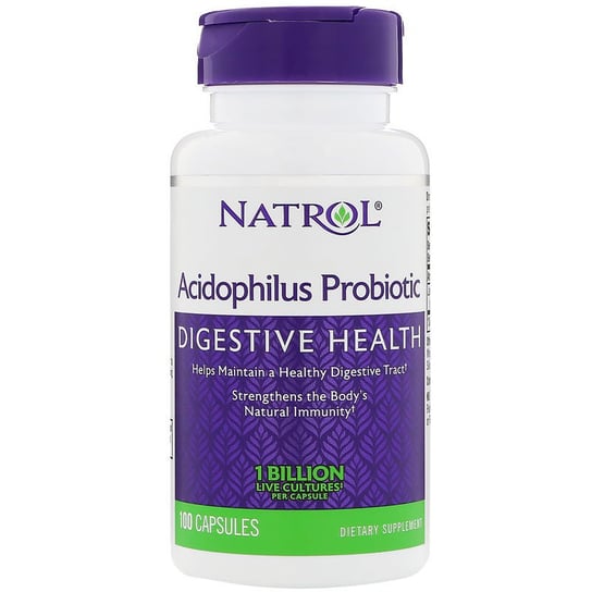 Natrol, Acidophilus Пробиотик 100 капсул