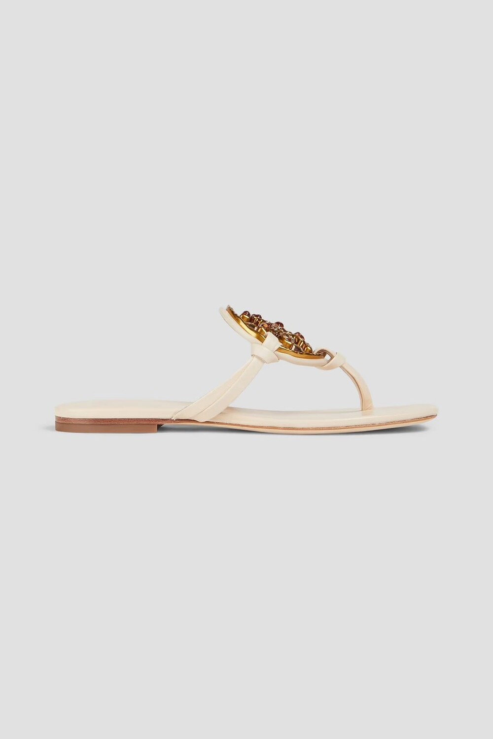 

Босоножки Miller с декором Tory Burch, экрю