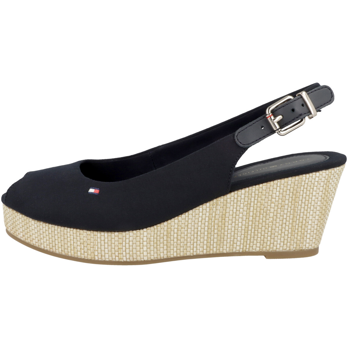 

Сандалии Tommy Hilfiger Keilsandale Iconic Elba Sling Back Wedge, темно-синий
