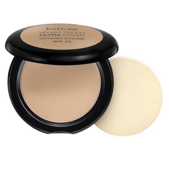 Покрывающая прессованная пудра 65 Neutral Beige 7,5г Isadora, Velvet Touch Ultra Cover Compact Powder SPF20