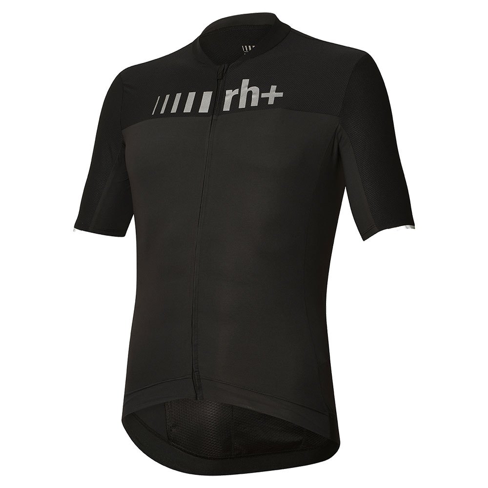 Джерси с коротким рукавом rh+ Logo, черный платье мини с коротким рукавом из джерси черный