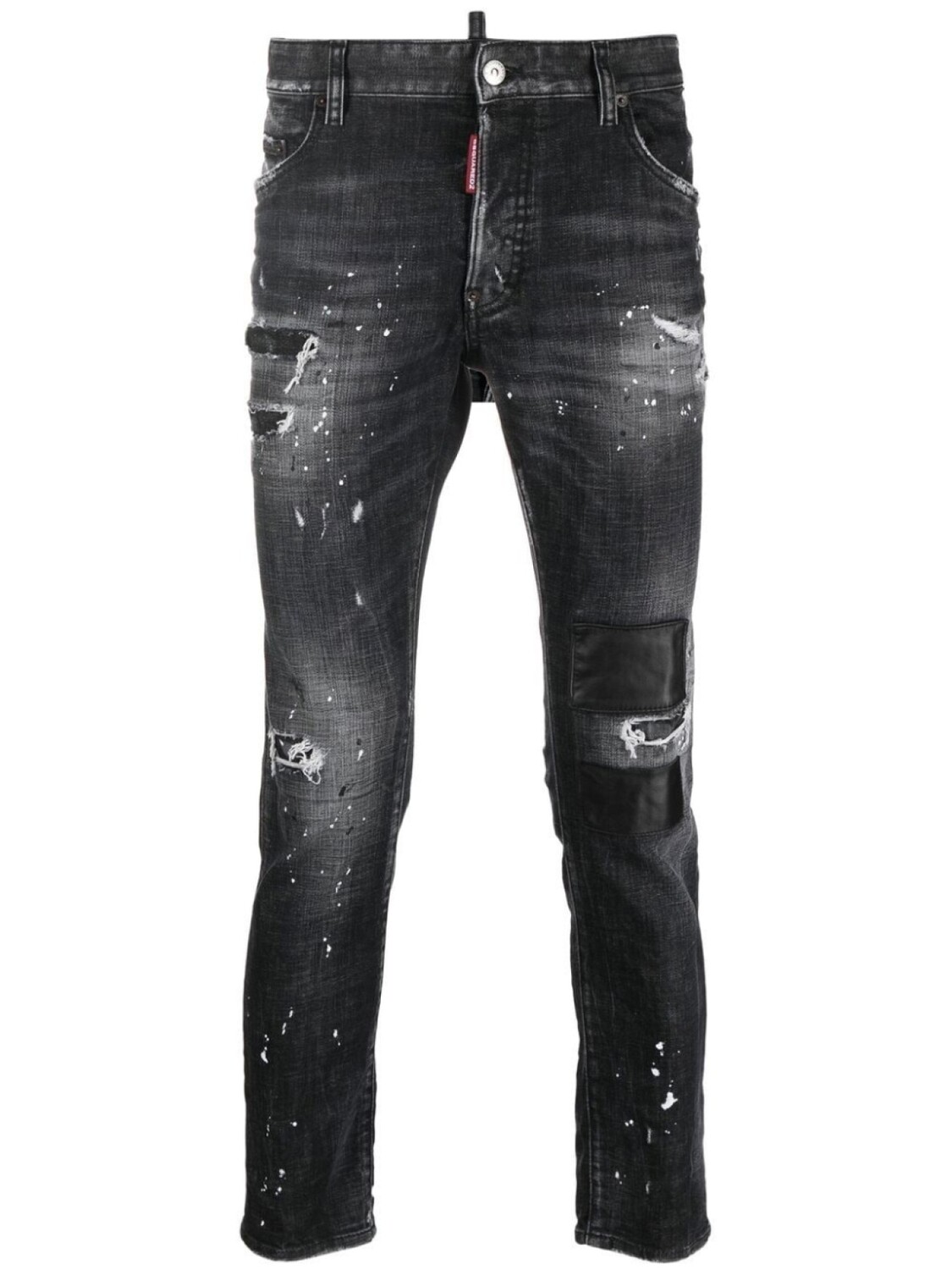 

DSQUARED2 джинсы с эффектом потертости, черный