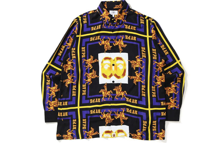 

Мужская рубашка Bape A Bathing Ape, черный