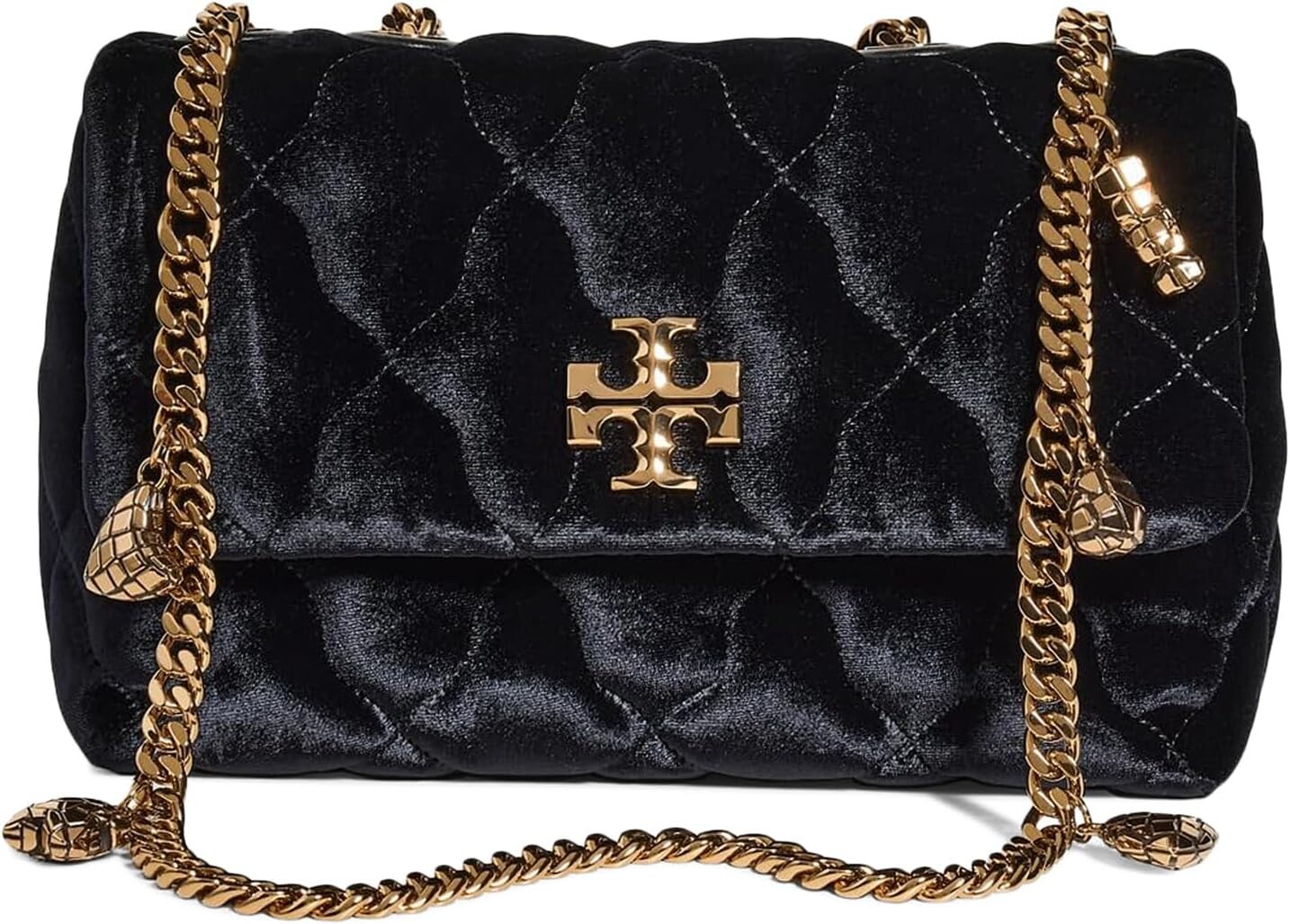 

Сумка Tory Burch Kira Velvet Small Convertible Shoulder Bag, черный