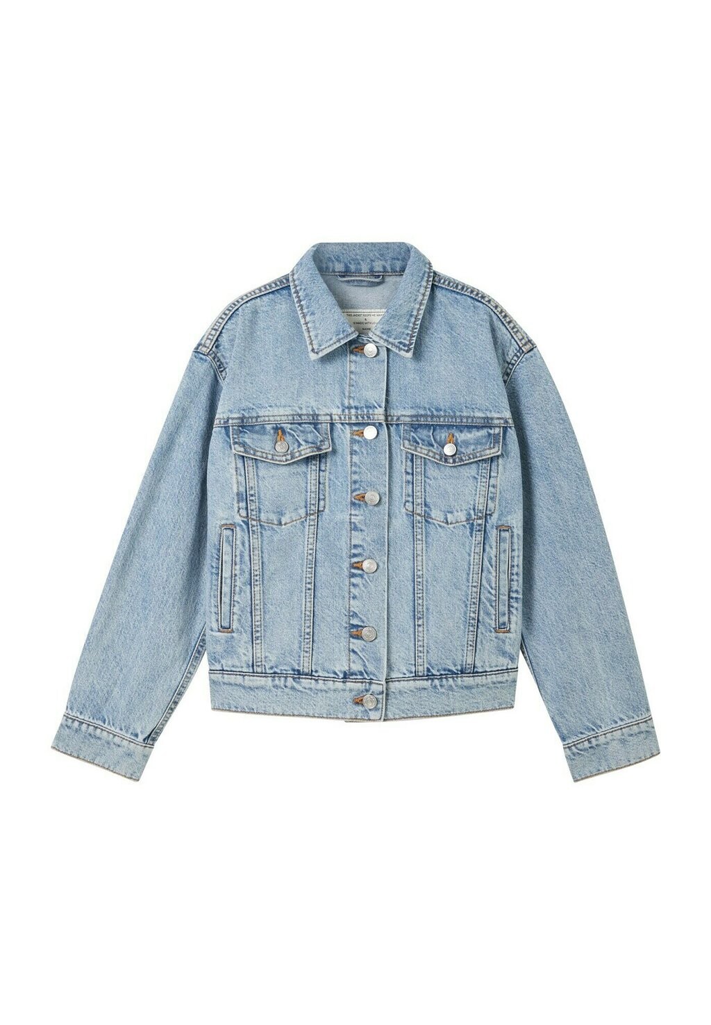 

Джинсовая куртка TOM TAILOR, цвет used light stone blue denim