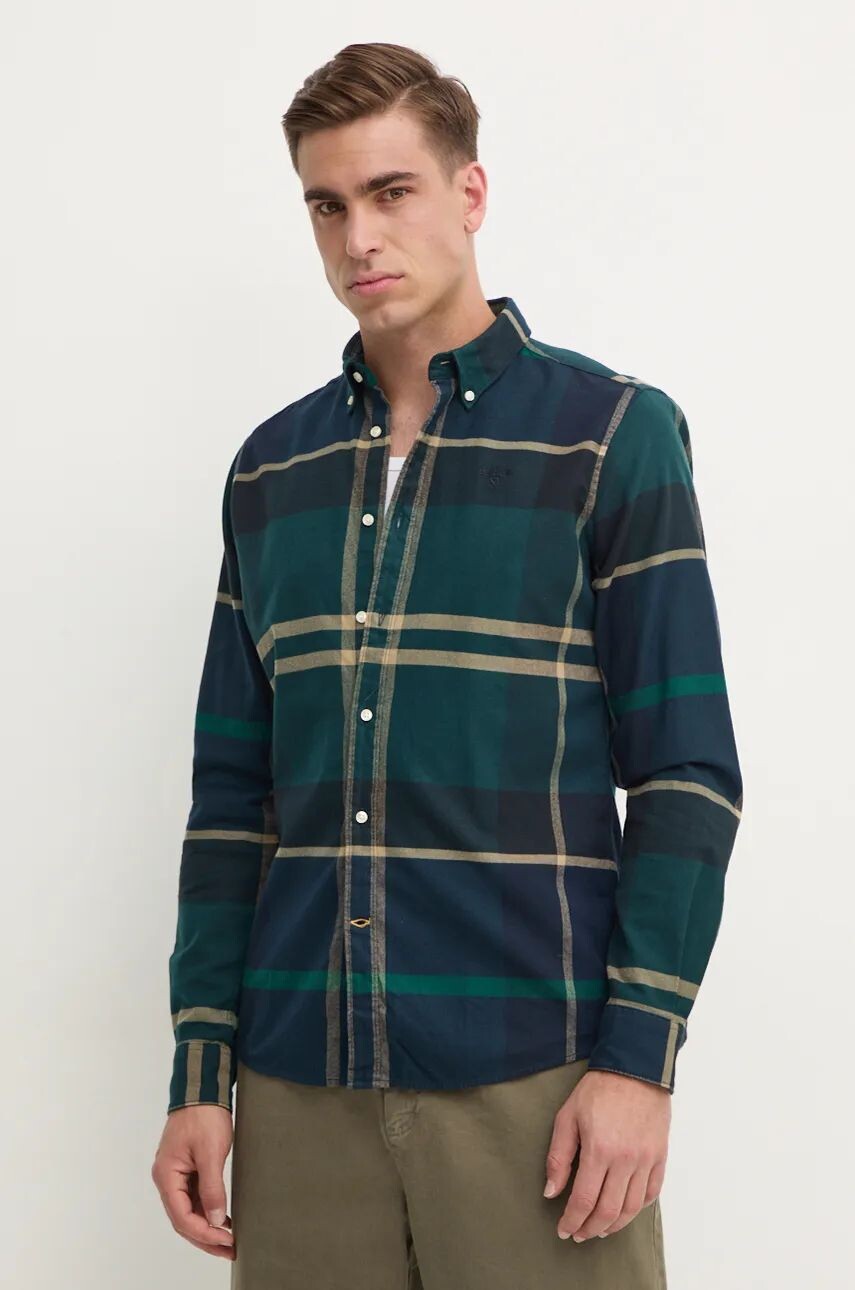 

Рубашка Barbour из хлопка, зеленый