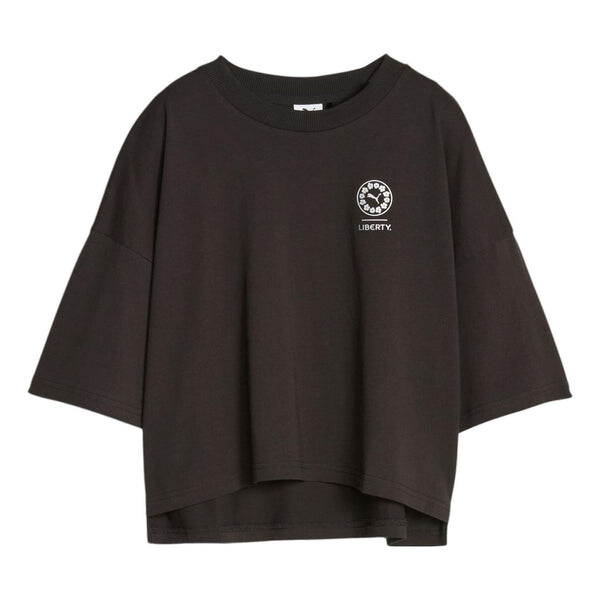 

Футболка (WMNS) PUMA x LIBERTY Graphic T-shirt 'Black', черный