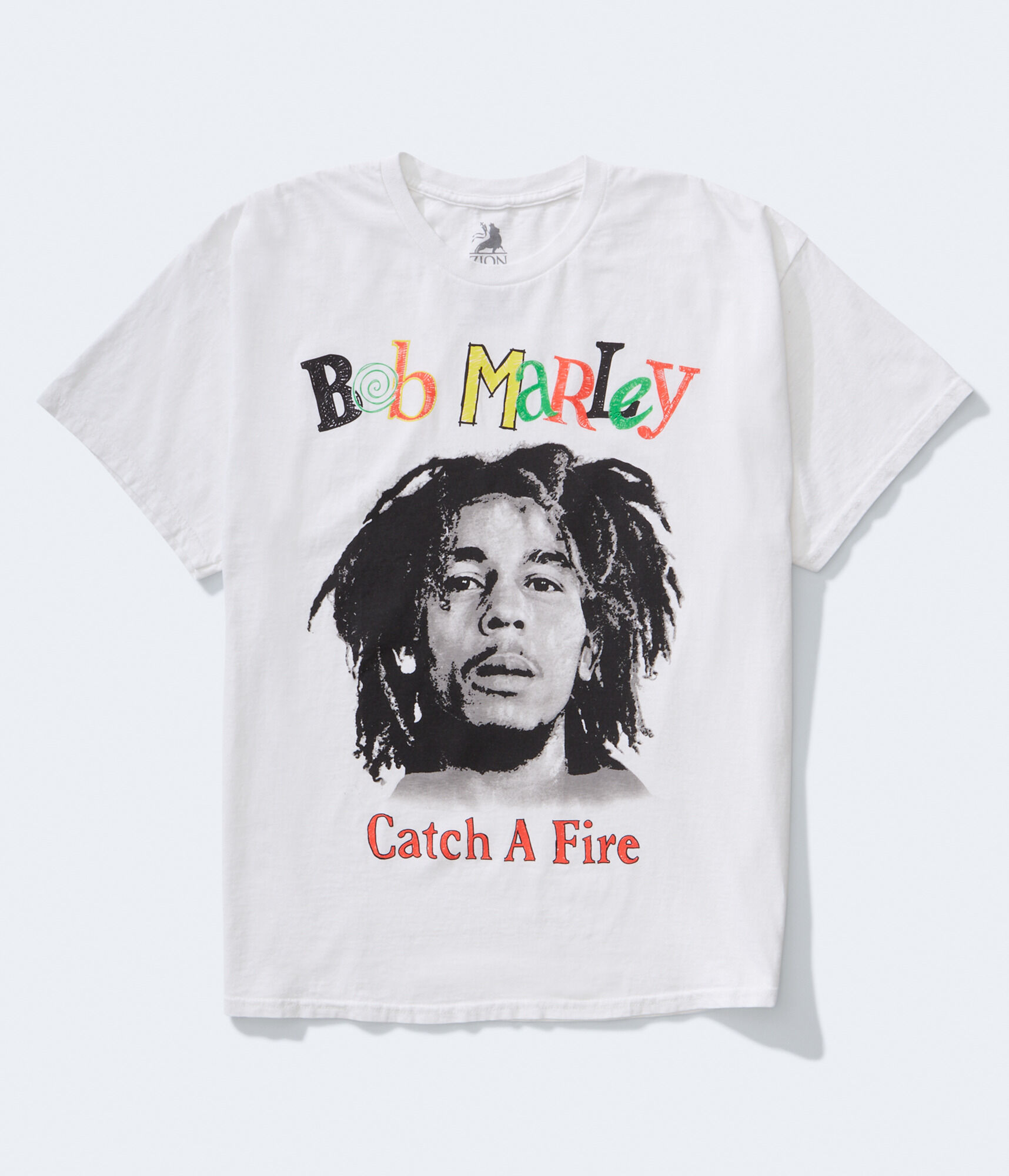 

Футболка с рисунком Bob Marley Catch A Fire Aeropostale, бежевый