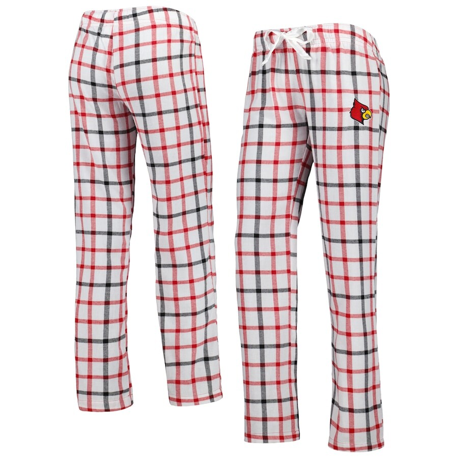 

Пижамные брюки Sideline Apparel Louisville Cardinals, белый