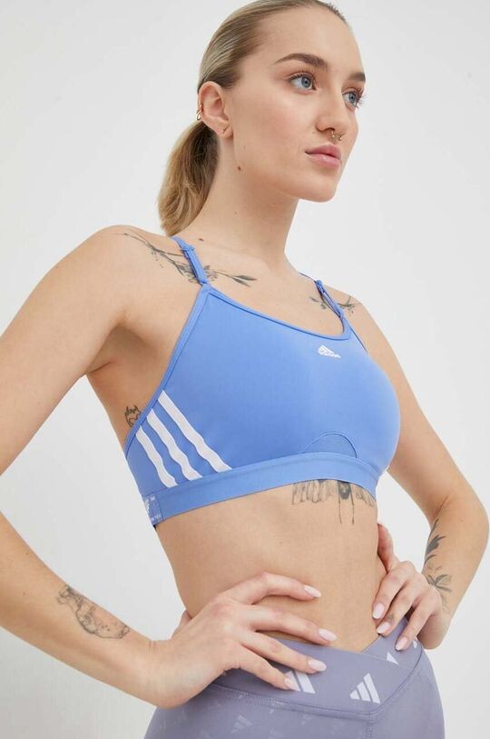 

Бюстгальтер для йоги AeroReact adidas, синий