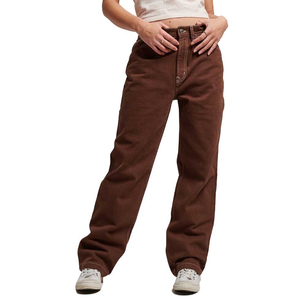 

Джинсы Superdry Contrast Carpenter, коричневый
