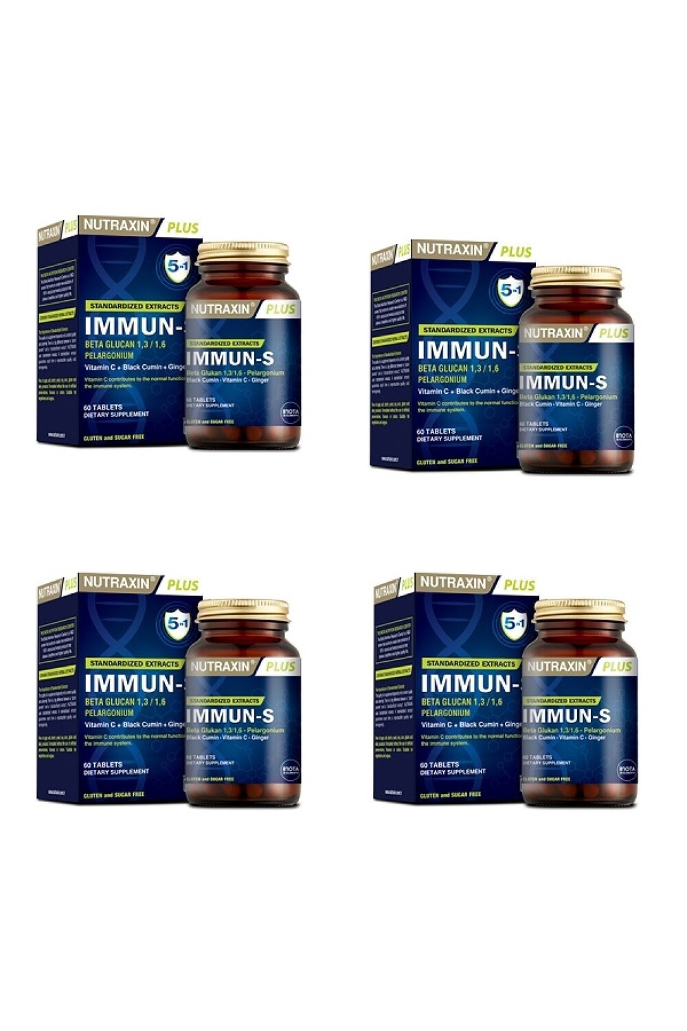 

Nutraxin Immun-s 60 Таблетка 4 шт.