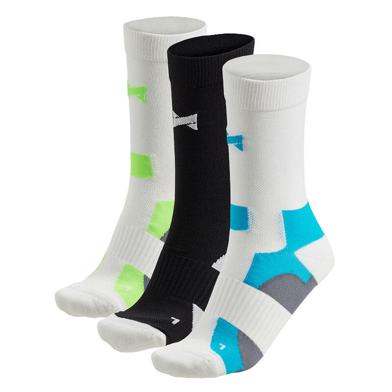 Xtreme – велосипедные носки – унисекс – разноцветные белые – 45/47 – 3 пары – велосипедные носки