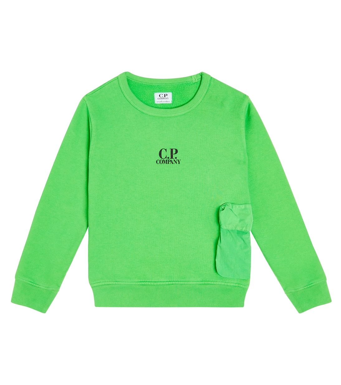 Толстовка u16 из хлопкового флиса C.P. Company Kids, зеленый футболка c p company размер 50 зеленый