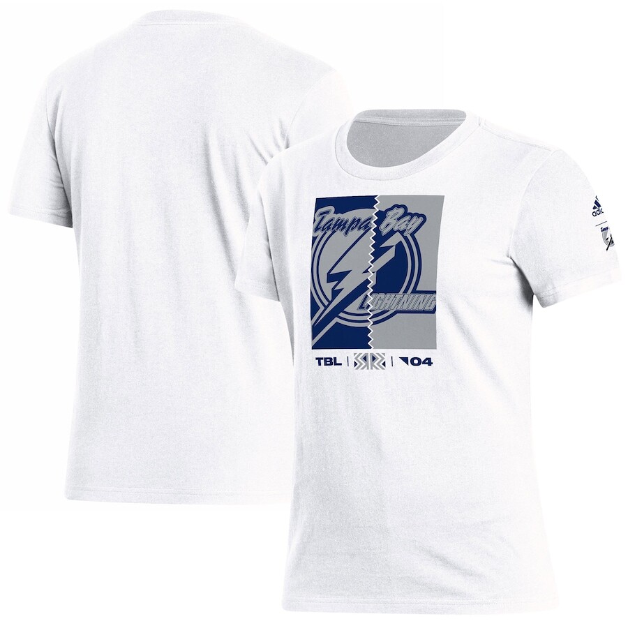 

Футболка с коротким рукавом adidas Tampa Bay Lightning, белый