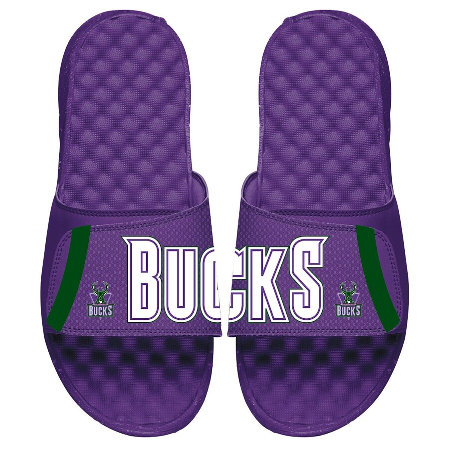 

Шлепанцы ISlide Milwaukee Bucks, фиолетовый