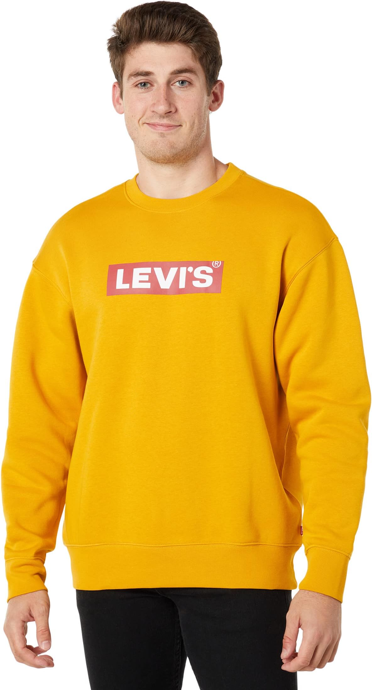 

Толстовка Levi's Mens Relaxed Graphic Crew, цвет Boxtab Nugget Gold