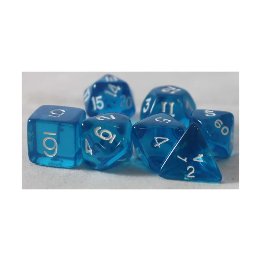 

Полисетка синего цвета с белым (7), Dice - Transparent (Koplow)