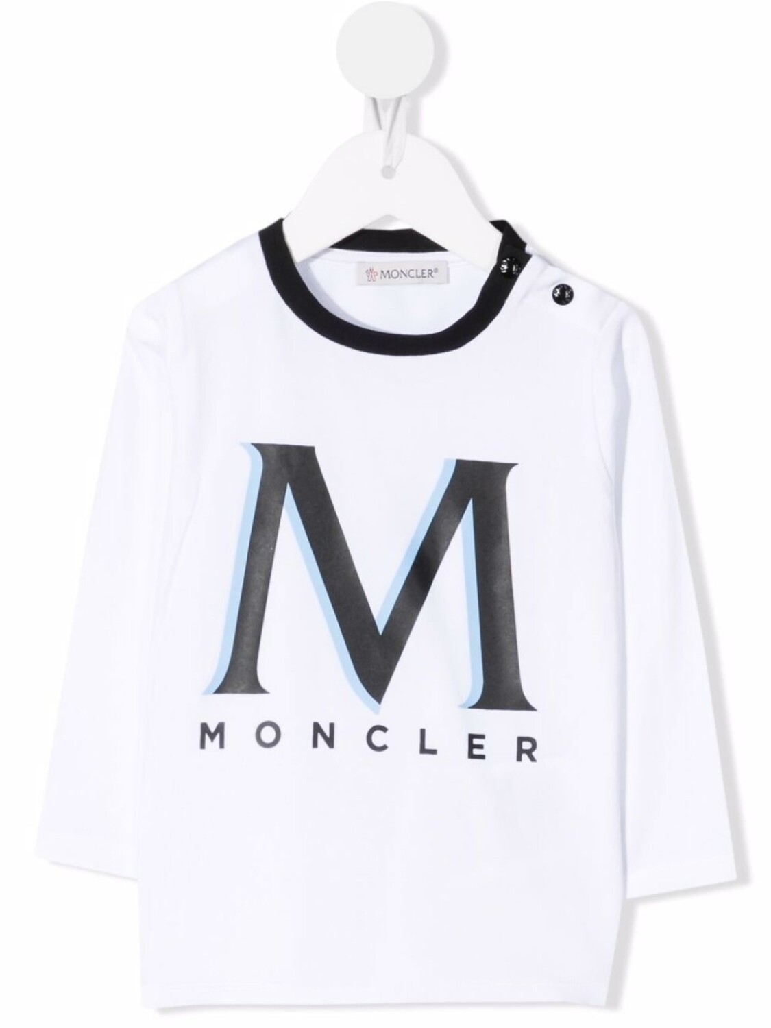 

Moncler Enfant футболка с логотипом, белый