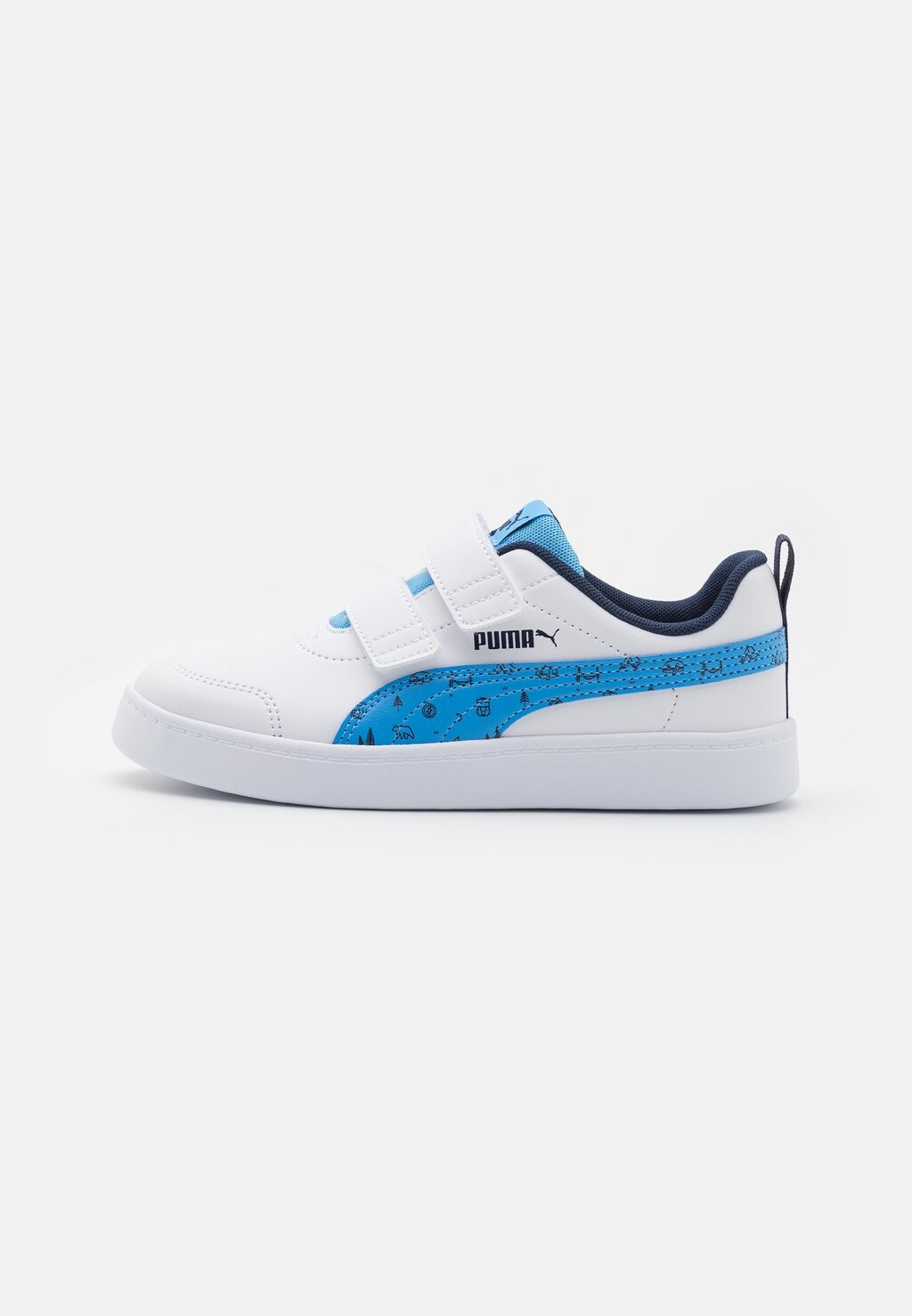 

Кроссовки Courtflex Woods Unisex Puma, цвет white/regal blue
