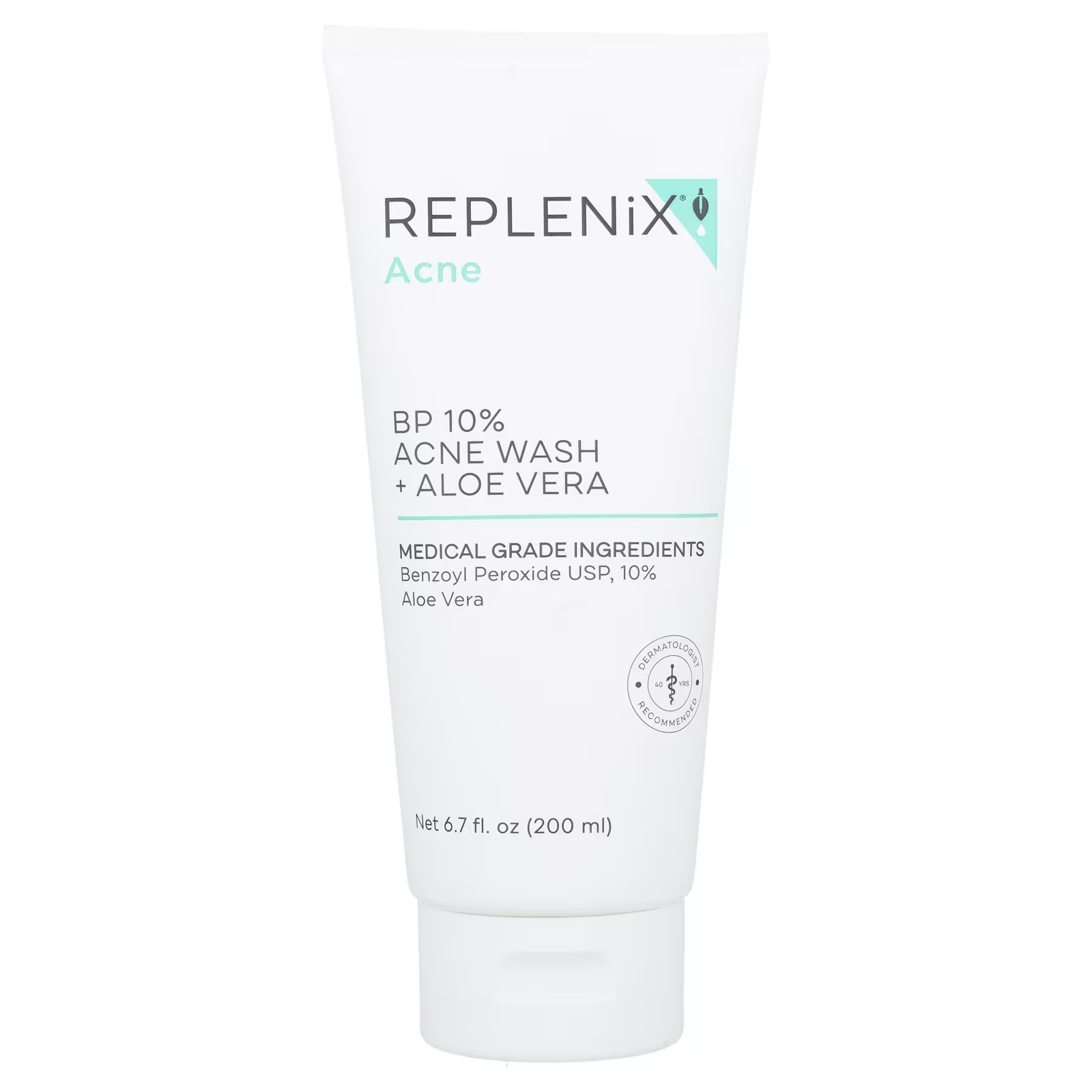 Replenix Acne BP 10% средство для умывания от прыщей + алоэ вера, 6,7 жидких унций (200 мл)