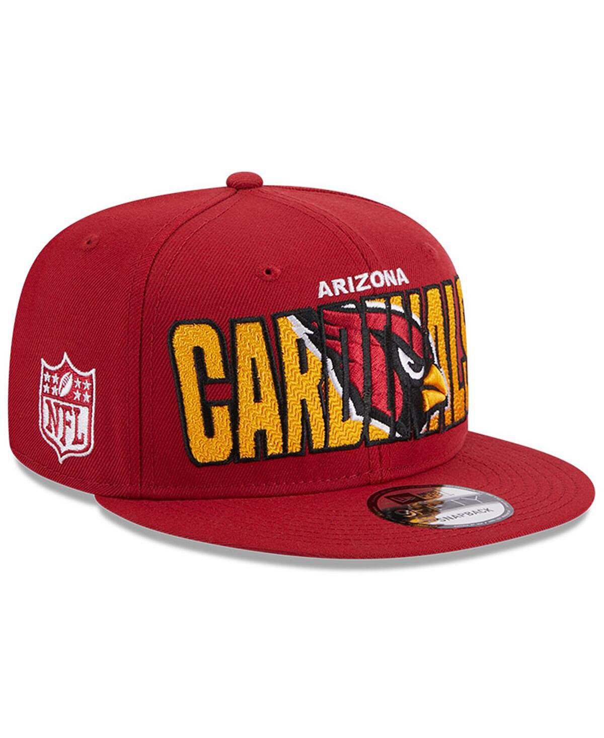 Мужская регулируемая кепка с застежкой Cardinal Arizona Cardinals 2023 NFL Draft 9FIFTY Snapback New Era