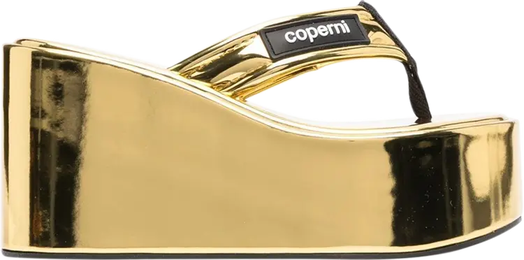 

Кроссовки Coperni Wmns Branded Wedge Sandal 'Metallic Gold', золотой