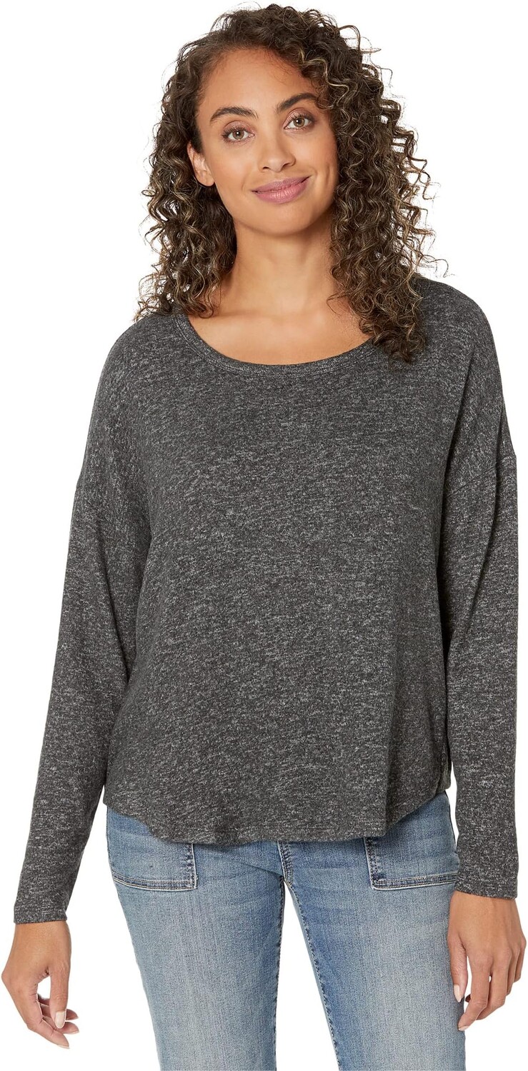 

Джерси Cloud с длинными рукавами и круглым вырезом Lucky Brand, цвет Charcoal Heather