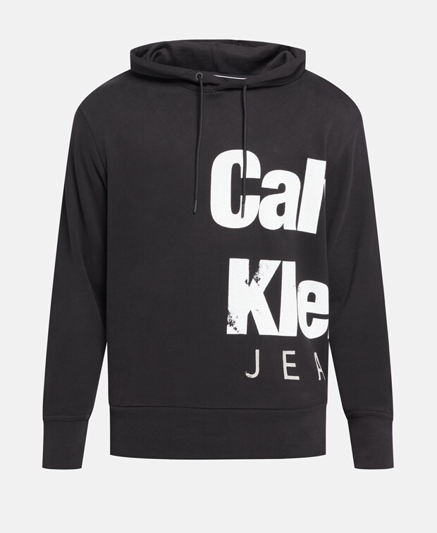 

Худи с капюшоном Calvin Klein Jeans, черный