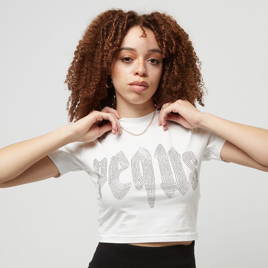 

Футболка Rhinestone Mythic Logo Top Pequs, цвет white