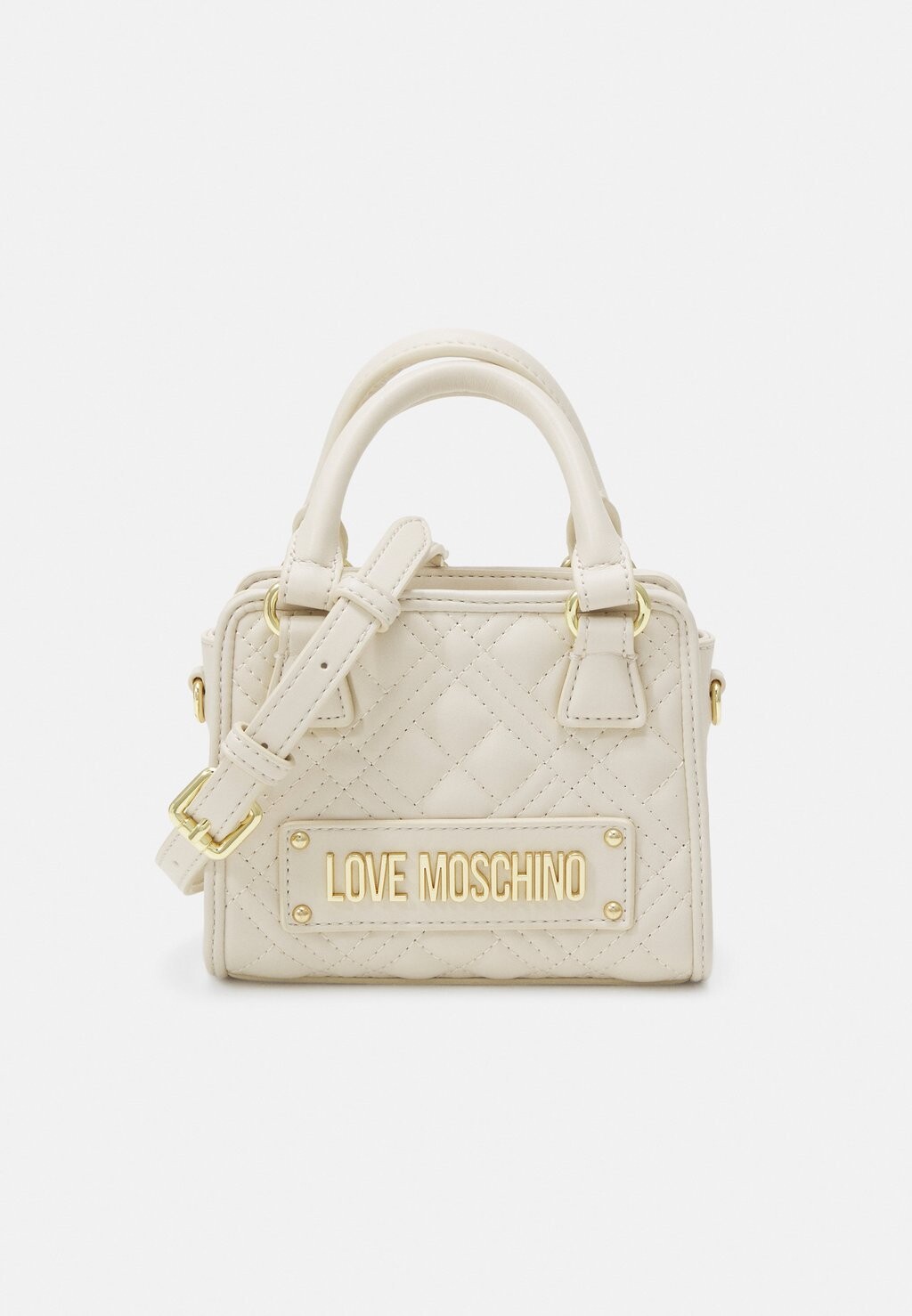 

Сумочка Love Moschino СТЕГАНАЯ СУМКА, слоновая кость