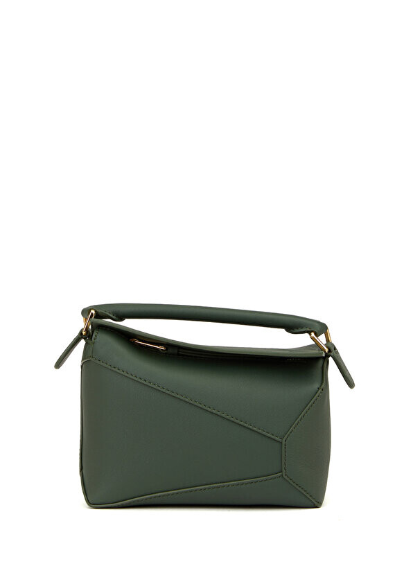

Зеленая женская кожаная сумка mini puzzle Loewe