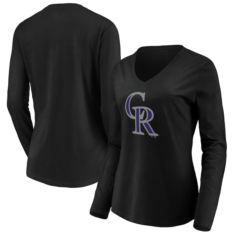 

Футболка с длинным рукавом Fanatics Branded Colorado Rockies, черный